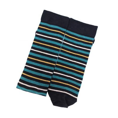 Modello a strisce traspirante calze da uomo a tubo lungo materiale di bambù alto per abbigliamento estivo