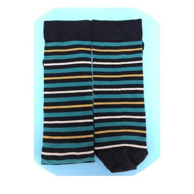 Modello a strisce traspirante calze da uomo a tubo lungo materiale di bambù alto per abbigliamento estivo