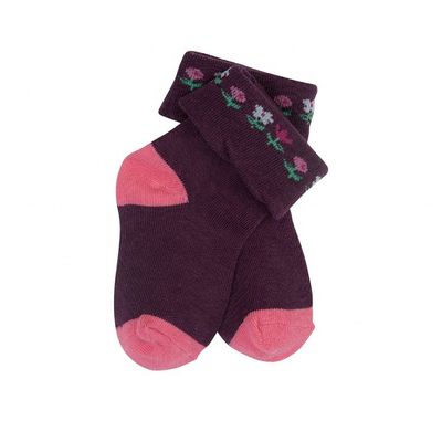 Nessun rilevamento degli aghi Calzini di cotone per bambini in colori dolci con spessore standard