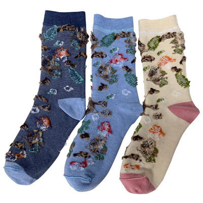 Disegno Jacquard personalizzato Calzini da squadra Modello di cartone animato carino e divertente per adulti unisex