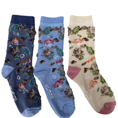 Disegno Jacquard personalizzato Calzini da squadra Modello di cartone animato carino e divertente per adulti unisex