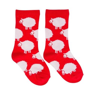 Rosso 70%Cottone 28%Polyester 2%Spandex Comode ragazze Bambini Caldi Calzini anti scivolamento Bambini