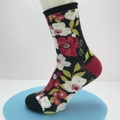 Calzini da unisex da indossare quotidianamente Calzini da caviglia colorati in fiore in bambù Jacquard donna