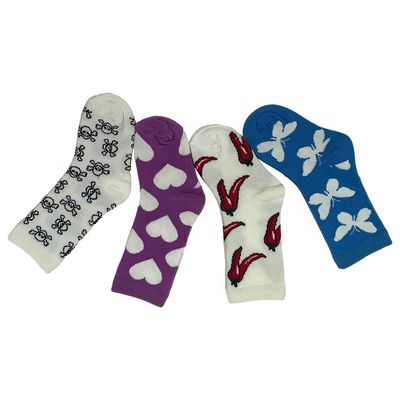 Spessore standard calze di cotone personalizzate traspiranti, secche veloci, graziose, stampate a metà tubo