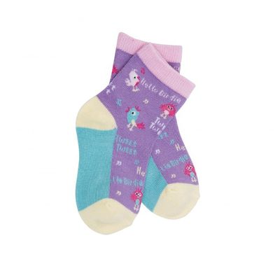 Nessun rilevamento degli aghi calze da bambina cotone respirabile antiscivolo cartone animato stampa personalizzata