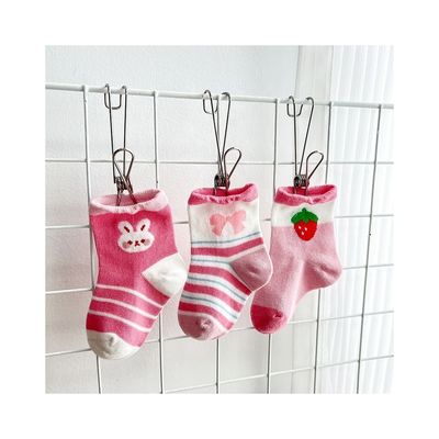 Calzini di cotone rosa per bambini stile anti scivolamento calzini per bambini