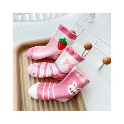Calzini per bambini e bambini piccoli Respiranti Antislip Primavera Cute Stampa Calzini di cotone Custom