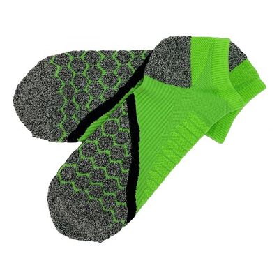 Calzini a caviglia alta verdi personalizzati per il cotone morbido asciutto veloce e funzione antiscivolo
