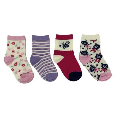 BG113-117 Calzini di bellezza per bambine in cotone biologico