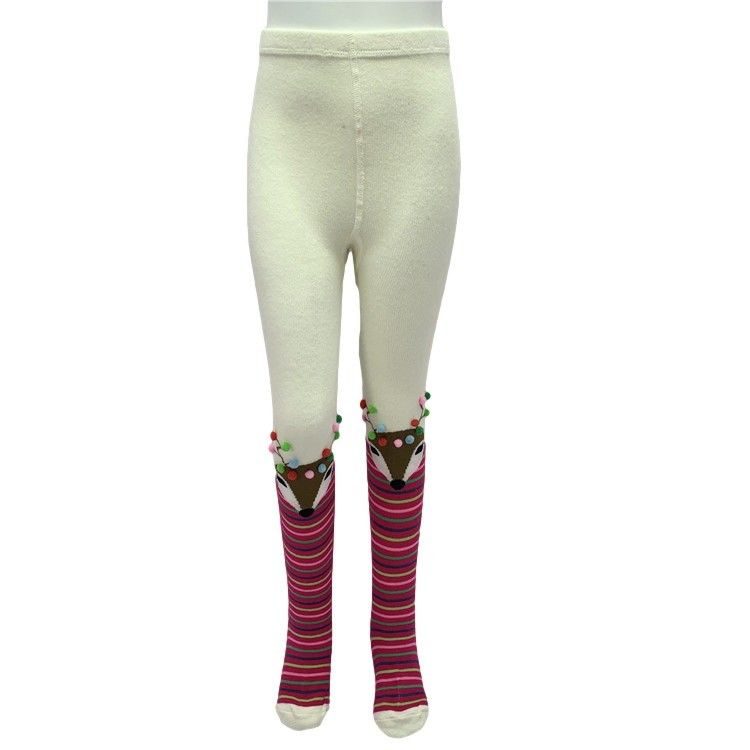 70% cotone pettinato 28% poliestere 2% spandex stampa su misura ragazze calze dolci per bambini