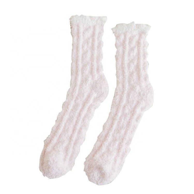 Calzini comodi e caldi di velluto di corallo spessi Calzini da inverno da stampa multicolore da donna