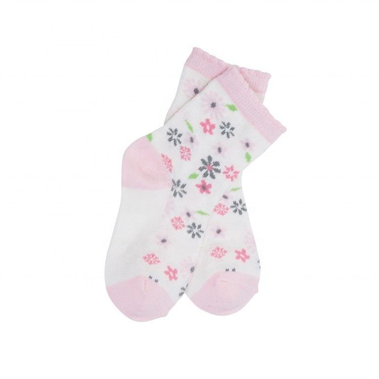 Calzini anti-slip per ragazze, calzini a fiori, calzini a maglia per scuola e abbigliamento quotidiano