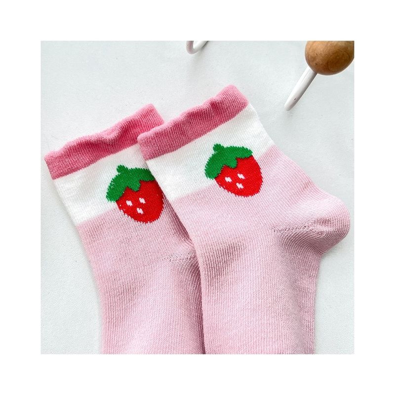 Calzini per bambini con graziose stampe di cartoni animati e tessuto di cotone morbido in spessore standard