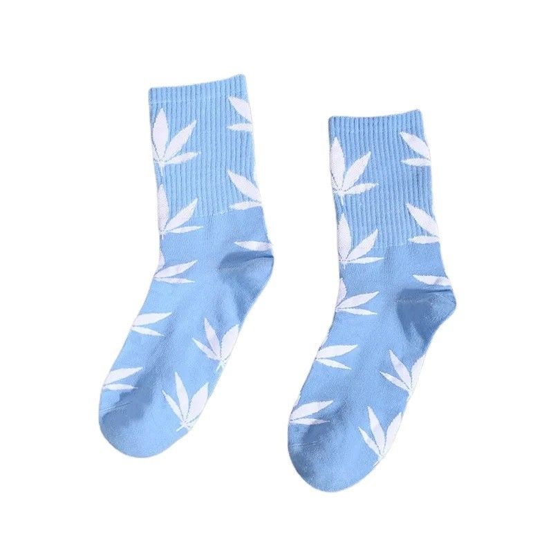Calzini di bellezza in stile normale per uomini donne unisex rosso blu cotone calzini sportivi elastici