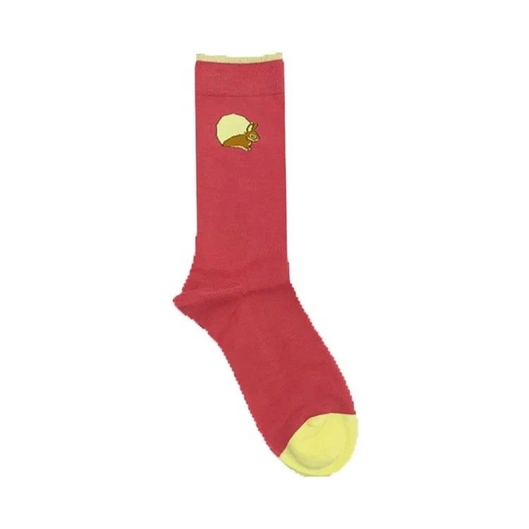 Logo personalizzato Calzini invernali da donna in 5 colori con Smiley Face e Letter Design