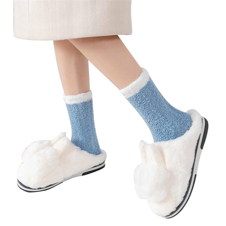 Calzini da giorno Respiranti Antislip Corall Fleece Pavimento Calzini accoglienti con rilevamento aghi NO