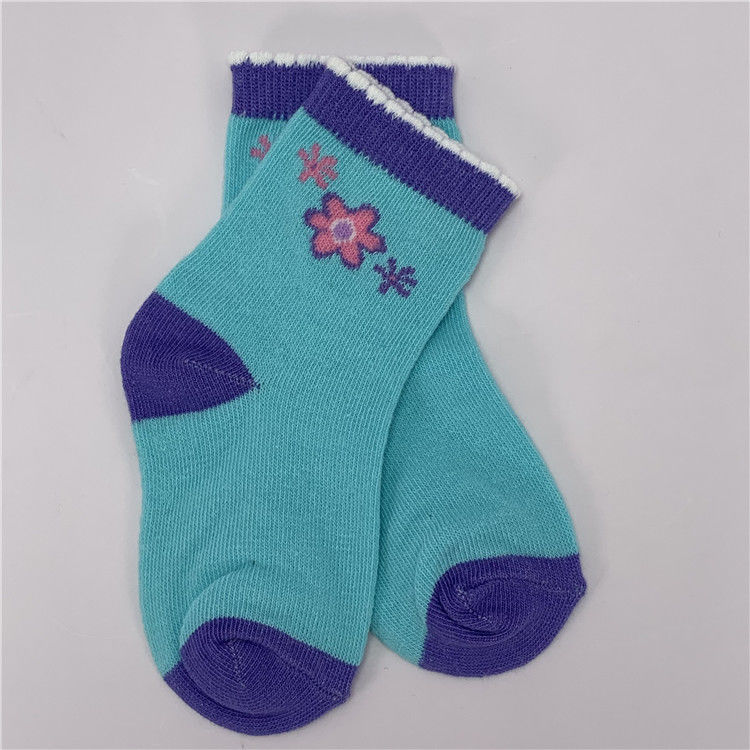 70% cotone 28% poliestere 2% spandex calze alte per bambini ragazze metodi di stampa altri