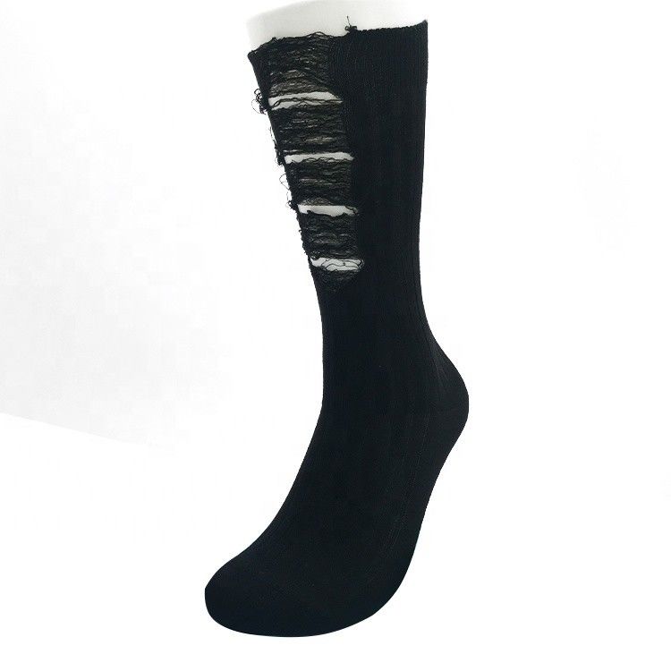 Magliette a maglia a doppio ago di cotone per donne in nero retrò
